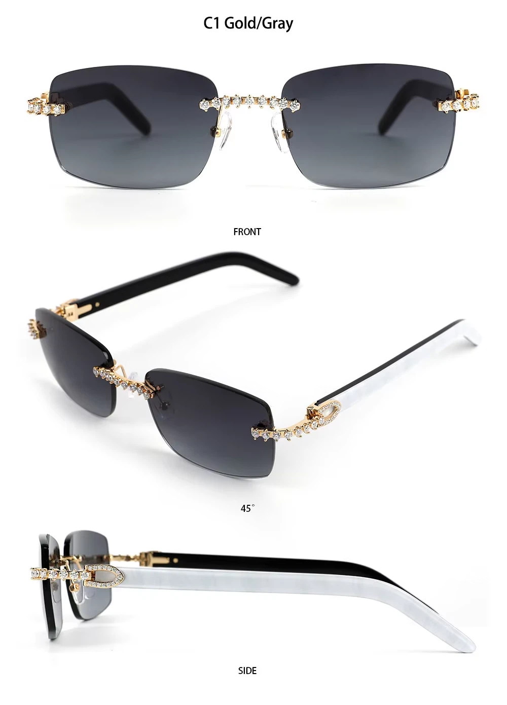 rimless sunglasses women 01