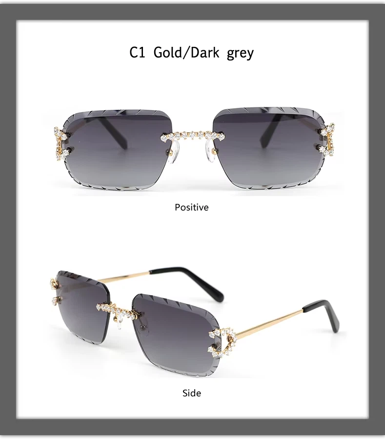 designer rimless eyeglasses 2